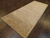 Modern Stripe Natural-dye 4'0"x12'0" Hand-knotted Rug -w1168