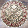Jaipur Kashan 6'0"x6'0" Hand-knotted Rug -w449