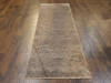 Transitional Damask 2'6"x8'0" Hand-knotted Rug -w443