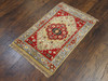 Tribal Sherapi Oushak Natural-dye 2'0"x3'0" Hand-knotted Rug -w343