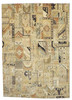 Patchwork Natural-dye 9'0"x12'0" Hand-knotted Rug -w11027