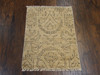 Ikat Oushak Natural-dye White wash 2'0"x3'0" Hand-knotted Rug -w329