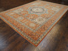 Mamluk Oushak Natural-dye 9'0"x12'0" Hand-knotted Rug -w11378