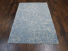 Transitional Rose Design 4'0"x6'0" Hand-knotted Rug -w357