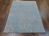 Transitional Rose Design 4'0"x6'0" Hand-knotted Rug -w357