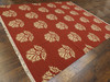 Coastal Flat-Weave Indoor/Outdoor Beach Rug 8'0"x10'0" Hand-knotted Rug -w1097