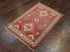 Tribal Super Kazak Natural-dye 2'0"x4'0" Hand-knotted Rug -w544