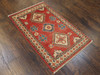Tribal Super Kazak Natural-dye 2'0"x4'0" Hand-knotted Rug -w544