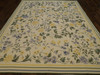 Needlepoint Floral Design 8'0"x10'0" Hand-knotted Rug -w1099