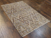 Transitional Ikat Design Natural-dye 4'0"x6'0" Hand-knotted Rug -w11347