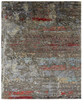 Hand Knotted Wool & Silk Modern Rug KNL3940