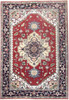 Tribal Heriz 6'0"x9'0" Hand-knotted Rug -W922