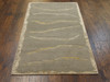 Modern 3'0"x5'0" Hand-knotted Rug -w158