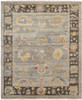 Hand knotted Wool & Silk Oushak Rug KAA8940
