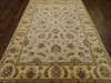 Indo Oushak Chobie Vege Dye Hand knotted Wool Rug 6'0" x 9'0" - W882