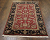 Kashan Jaipur 3'0"x5'0" Hand-knotted Rug -w134