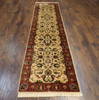 Turkish Weave Silky Natural-dye 2'6"x10'0" Hand-knotted Rug -w591