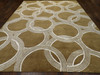 Modern Nepalese Circle Design 9'0" x 12'0" Hand-knotted Rug - w761