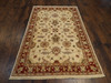 Oushak Chobie Natural-dye 4'0"x6'0" Hand-knotted Rug -w659