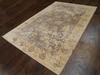 Modern Fine Abstract Oxidized Silk 6'0"x9'0" Hand-knotted Rug -w11309