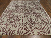 Transitional 8'0"x10'0" Hand-knotted Rug -w1057