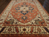 Fine Sherapi Natural-dye 9'0"x12'0" Hand-knotted Rug -w11392