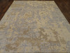 Modern Abstract Broken Hand knotted Wool/Silk Rug 8'2" X 9'9" - W1054