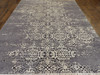 Modern Oxidized Broken Mosaic Design Carved 8'0"x10'0" Hand-knotted Rug -w11151