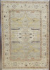 Turk Oushak White Wash 6'0"x9'0" Hand-knotted Rug -W869