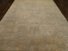 Oxidized Abstract Wool/Silk Damask Design Hand-knotted Rug 8'0" x 10'0" - W1060