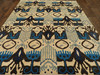 Transitional Ikat Design 8'0"x10'0" Hand-knotted Rug -W1030