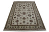 Traditional Indo Agra Chobie Wool Hand Knotted Rug 4x6 - w20150