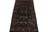 Traditional Indo Kashan Wool Hand Knotted Rug 2x4 - w2173