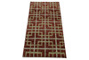Modern Gemotrical Design Wool Hand Knotted Rug 2x4 - w5005