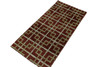 Modern Gemotrical Design Wool Hand Knotted Rug 2x4 - w5005