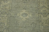 Oushak White wash Chobie Wool Hand Knotted Rug 3.1x11.2 -w5079