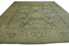 Oushak Whitewash Chobie Wool Hand Knotted Rug 12.0x14.6 -g-9
