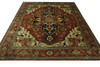 Traditional Antiquewash Sherapi Wool Hand Knotted Rug 11.9x14.8 -w20110