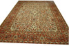 Traditional Antique Chobie Wool Hand Knotted Rug 13.3x17.7 -w5016