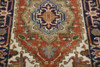 Tribal Indo Heriz Wool Hand Knotted 2.6x8.6 -w20290