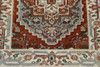 Tribal Indo Heriz Wool Hand Knotted 2.4x7.1 -w20305