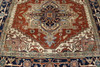 Tribal Indo Heriz Wool Hand Knotted Rug 6.0x6.0  -w20095