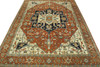 Tribal Heriz Wool Hand Knotted Rug 10.0x14.1 -w20116