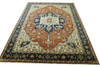 Tribal Heriz Wool Hand Knotted Rug 9.8x14.0 -w20120