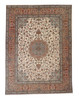 Traditional Fine Qum Wool Hand Knotted Rug 13.0x9.9 -w5017