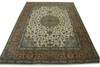 Traditional Fine Qum Wool Hand Knotted Rug 13.0x9.9 -w5017