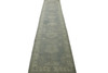Oushak White wash Chobie Wool Hand Knotted Rug 2.6x14.0 -w5076
