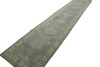 Oushak White wash Chobie Wool Hand Knotted Rug 2.6x14.0 -w5076