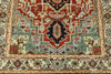 Tribal Heriz Wool Hand Knotted Rug 4.0X10.0 -w5091