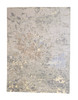 Modern Abstract Distress Design Viscose Hand knotted Rug 9x12 -w2336